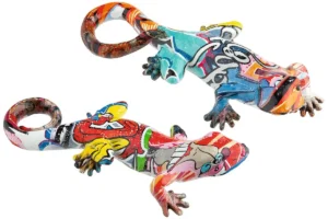 Gekleurde gekko pop art beeld