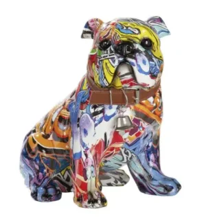 Gekleurde Mopshond pop art beeld