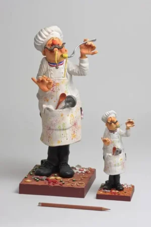 Beroepen beeldje kok klein