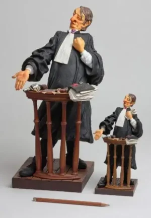 Beroepen beeldje advocaat klein