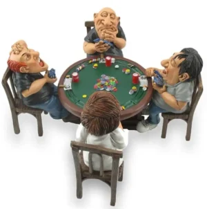 Pokervrienden beeldje