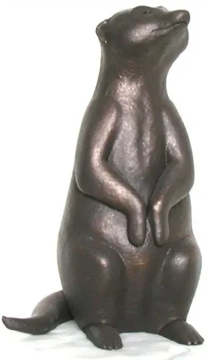 Dierenbeeldje stokstaartje 32 cm