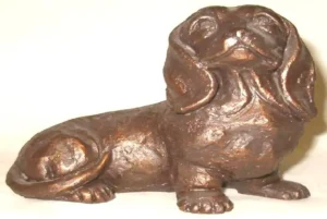 Dierenbeeldje tekkel 12 cm