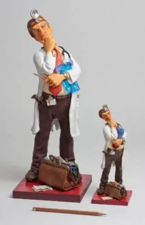 Beroepen beeldje arts klein Forchino