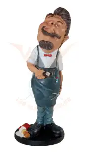 Kapper barbier beeldje