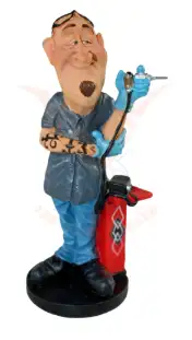 Beeldje tatoeëerder man