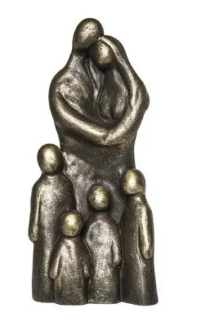 Gezin op weg sculptuur