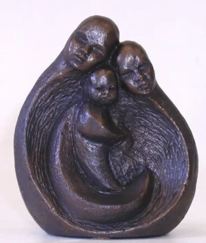 Beeldje Gezin met 1 kind