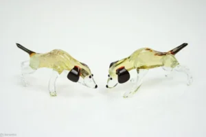 Beeldje glas hond - jachthond
