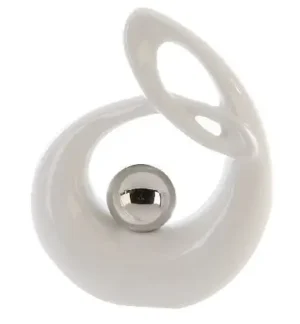 Beeld Keramiek - Leven - Wit - 22 cm