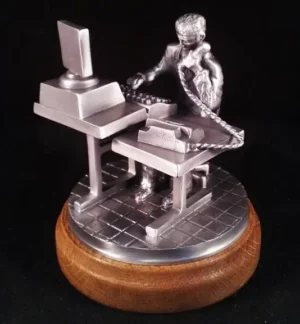 Verkoper binnendienst beeldje